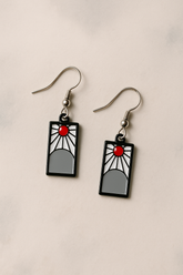 Tanjiro's Hanafuda Earrings