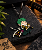 Roronoa Zoro with Swords Alloy Necklace