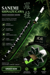 Sanemi Shinazugawa 104cm length wooden sword