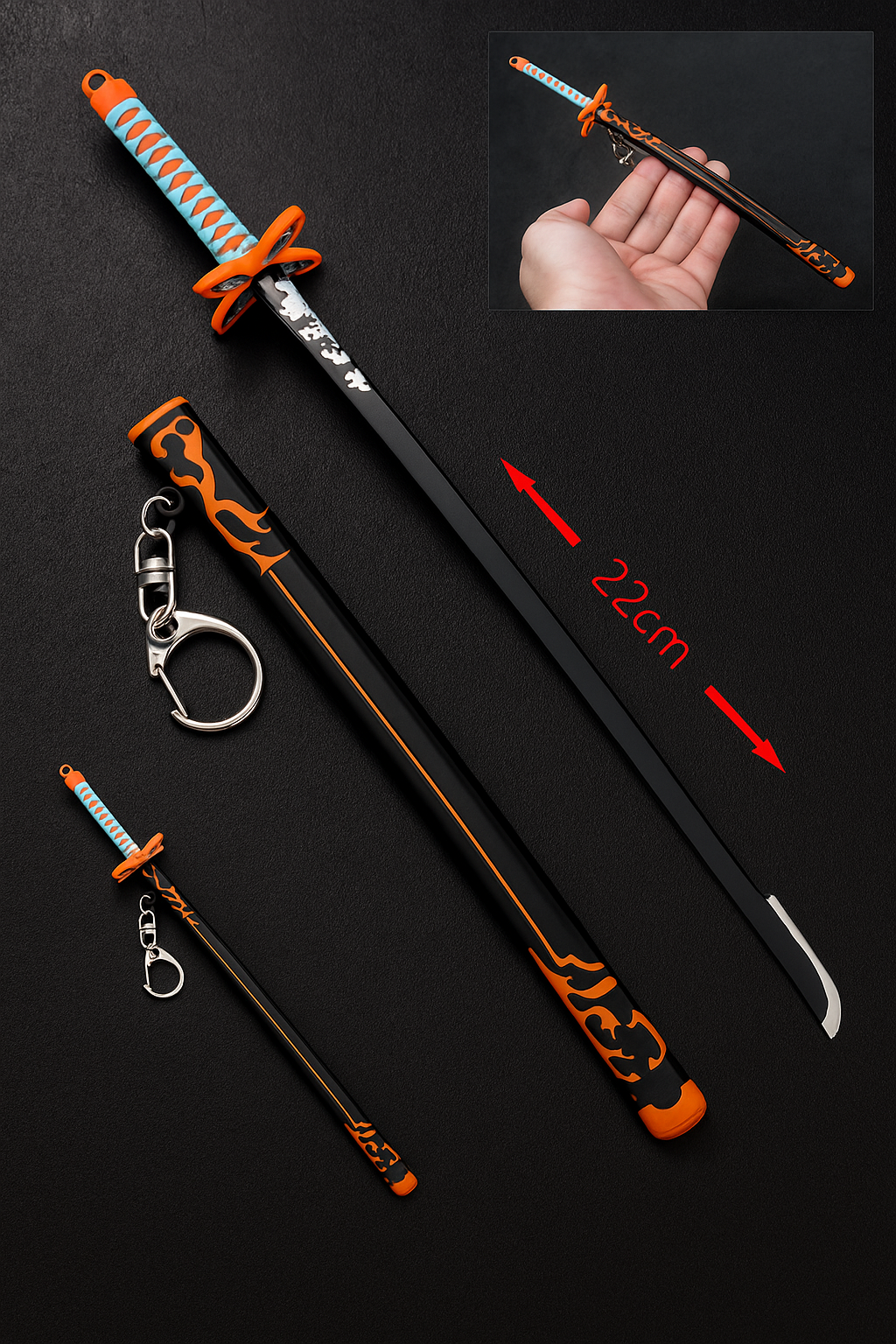 Shinobu Kocho's Nichirin Sword Keychain