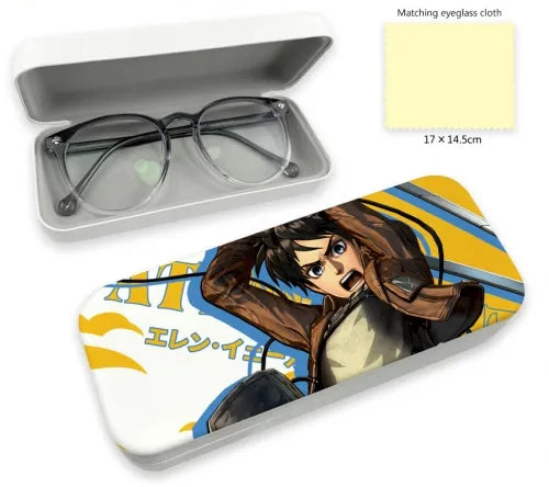 Eren Yeager Anime Glasses Case