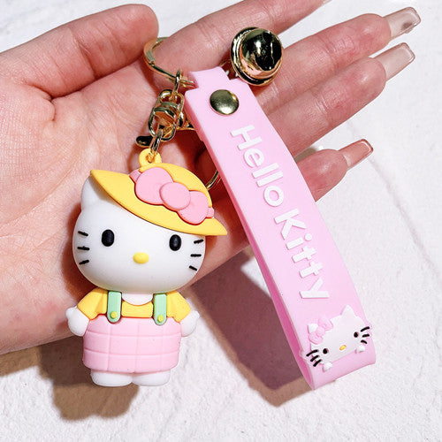 Hello Kitty PVC Figure Keychain (hat)