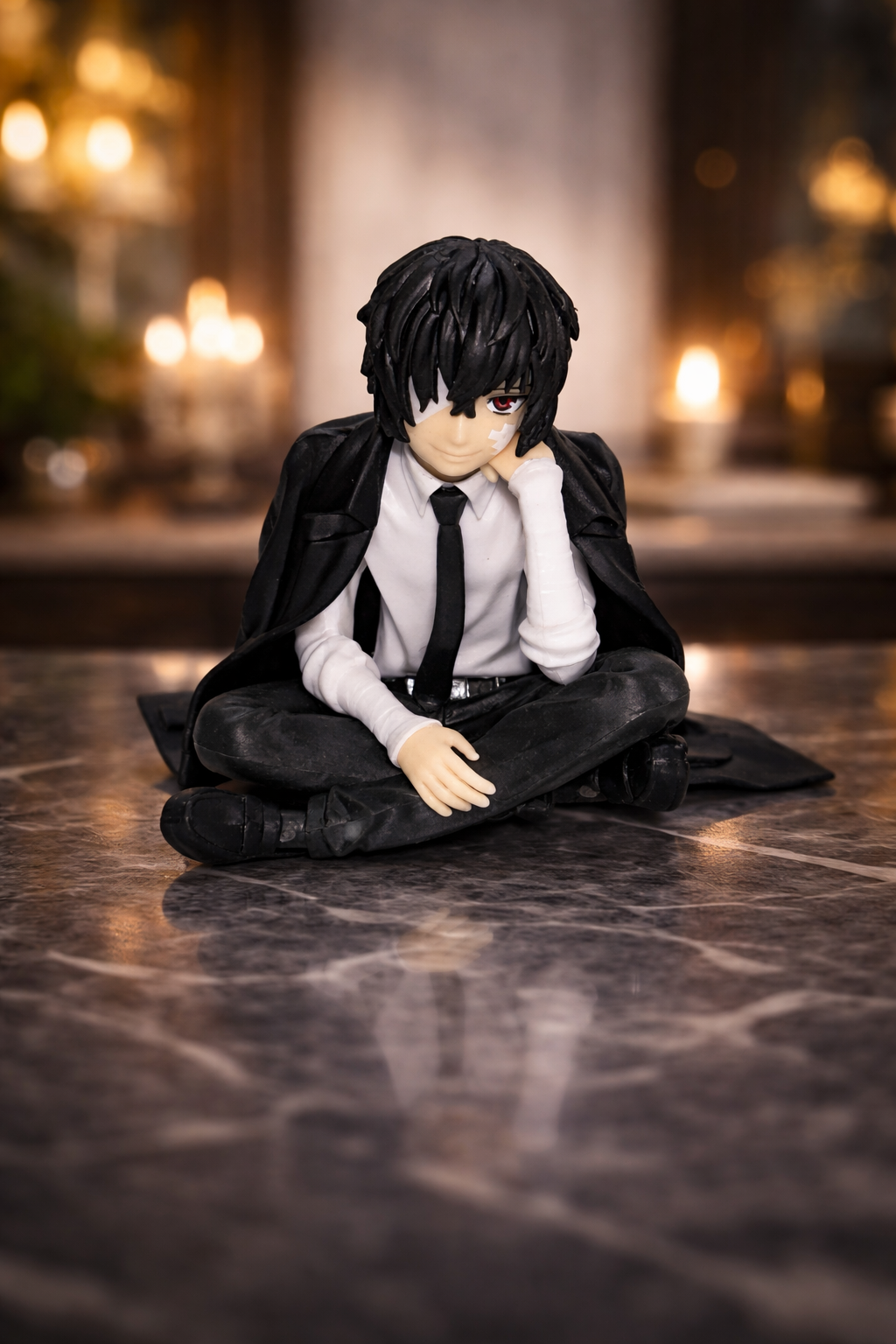 Dazai Osamu sitting action figure