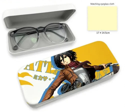 Mikasa Ackerman Anime Glasses Case