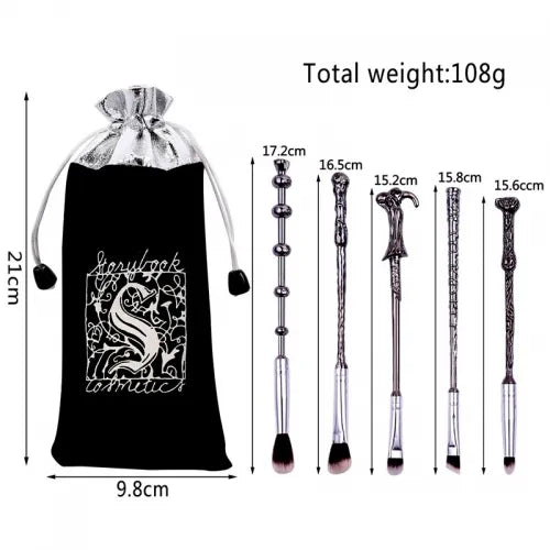 Harry Potter Wizarding World Makeup Brush Set with Pouch