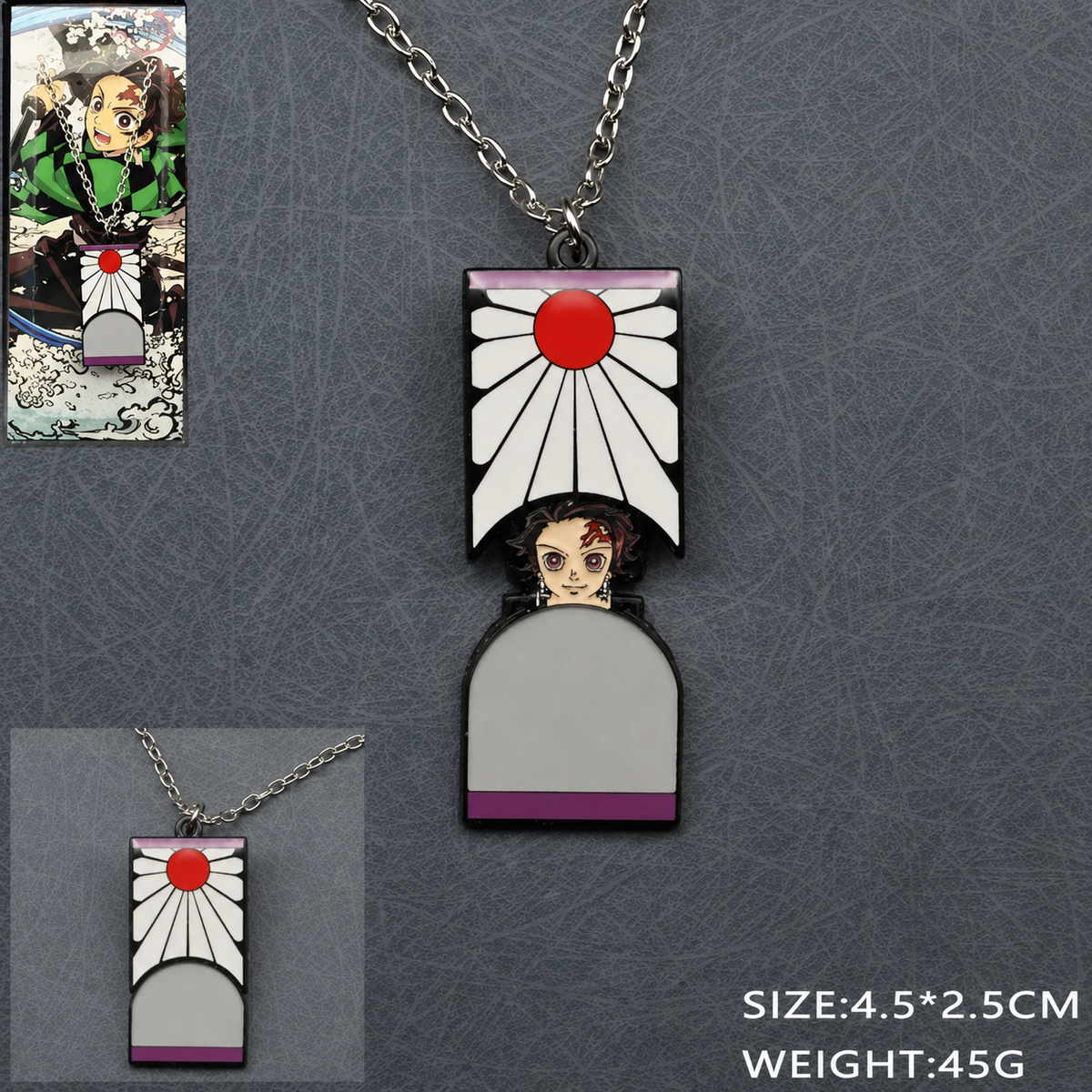 Tanjiro Kamado Kimetsu no Yaiba Anime Necklace
